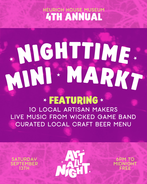 Art All Night: Mini Markt + Live Music – Heurich House