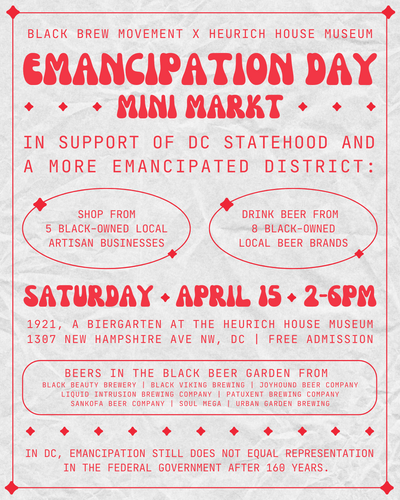 Emancipation Day Mini Markt in Partnership with Black Brew Movement