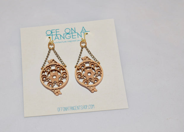 Off On A Tangent Earrings - Treppe Collection