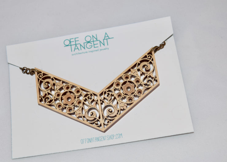 Off On A Tangent Necklace - Treppe Collection